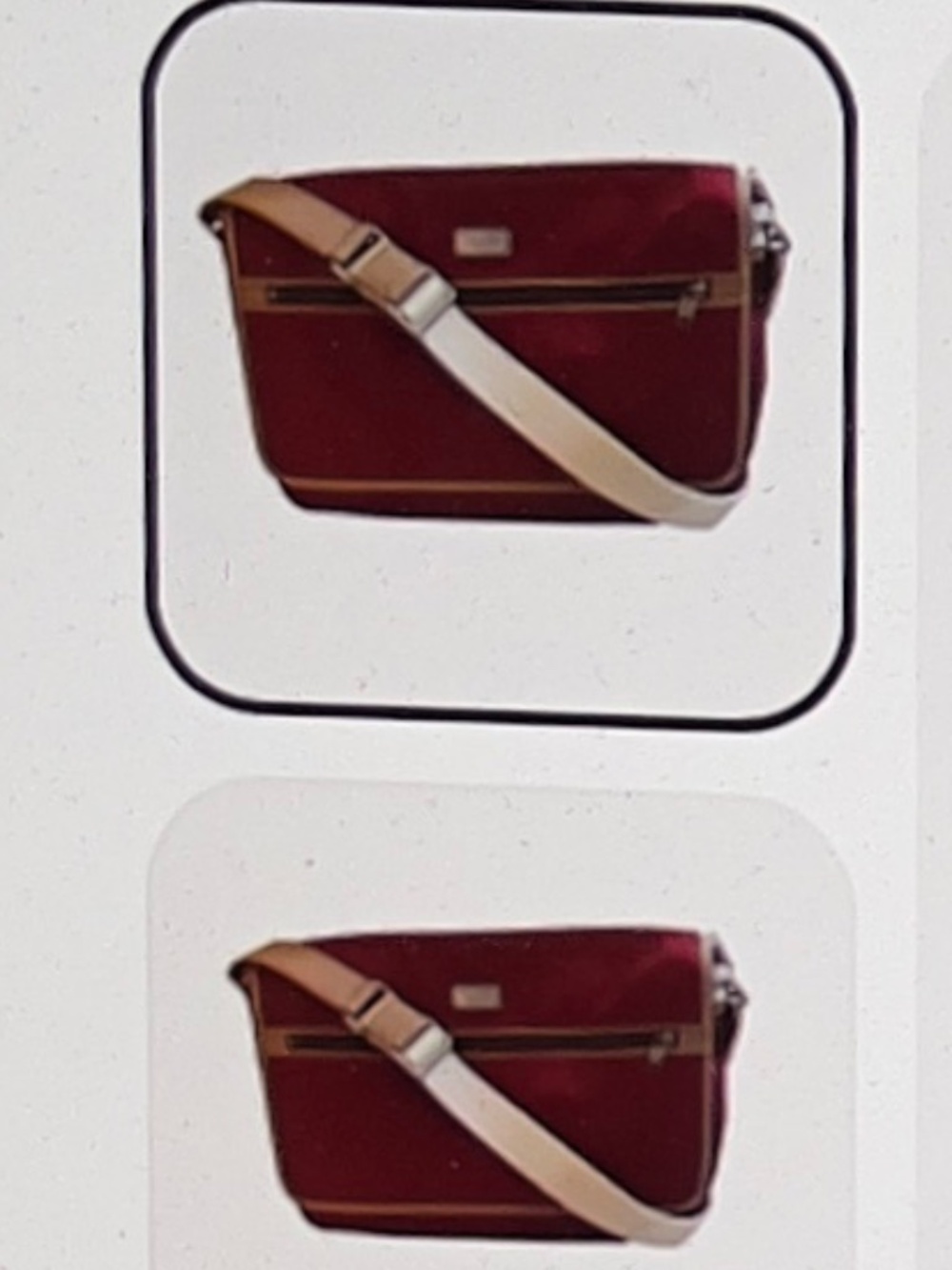 COACH L RED/TAN NYLON/LEATHER COMPUTER/ MESSENGER/ TOTE BAG SATCHEL NEW W/TAGS